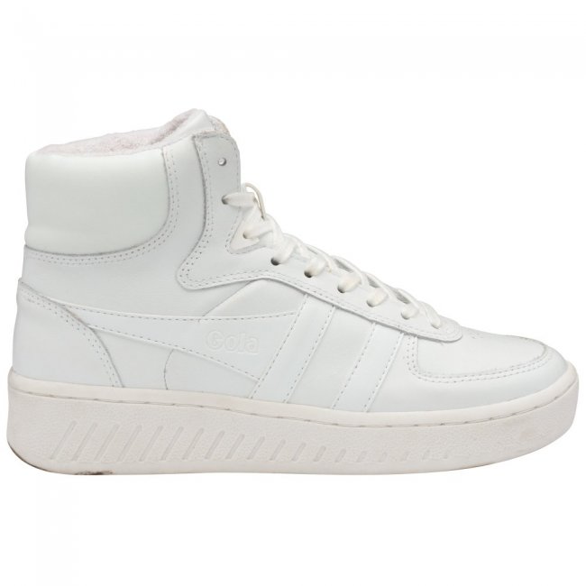 Gola Classics Women's Slam High Sneakers - White/White/White