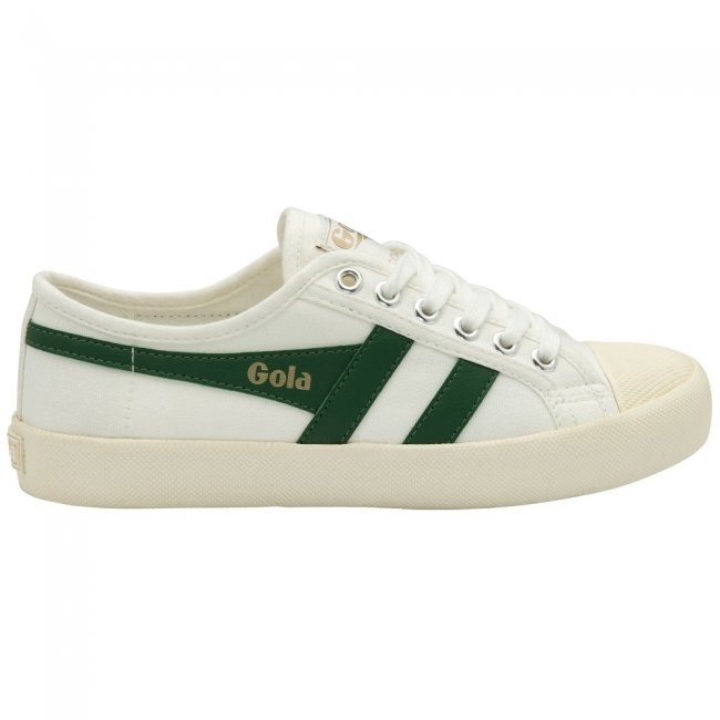 Vegan Gola Classics Women's Coaster - Off White/Green
