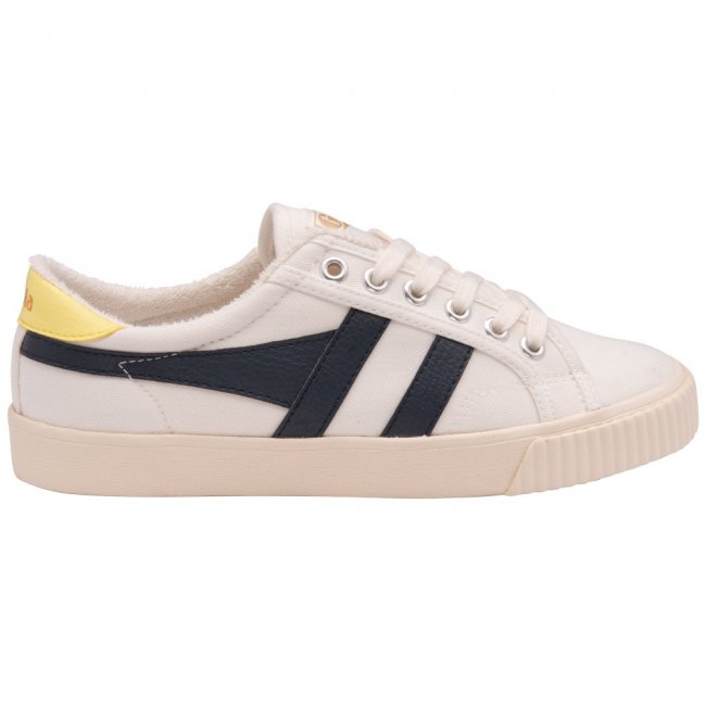 Vegan Gola Classics Women's Tennis Mark Cox Sneakers - Off White/Navy/Limelight
