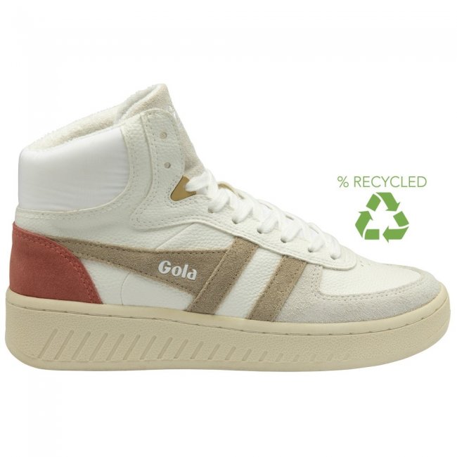 Gola Classics Women's Slam Trident Sneakers - White/Bone/Clay