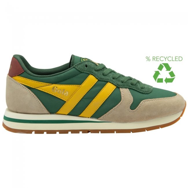 Gola Classics Men's Daytona Chute Sneakers - Evergreen/Bone/Sun
