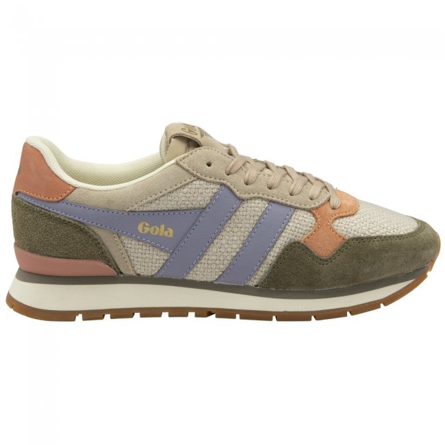 Gola Classics Women's Colorado Sneakers - Bone/Khaki/Lavender
