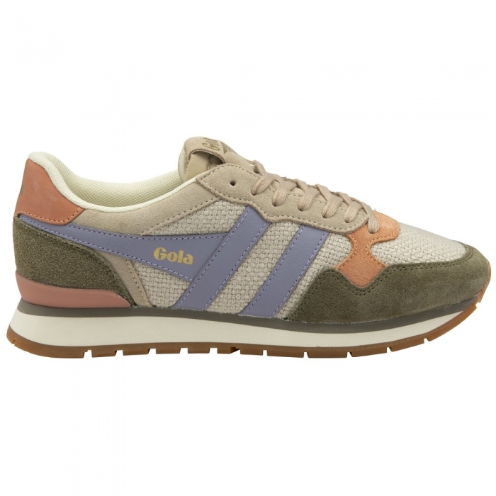 Gola Classics Women's Colorado Sneakers - Bone/Khaki/Lavender
