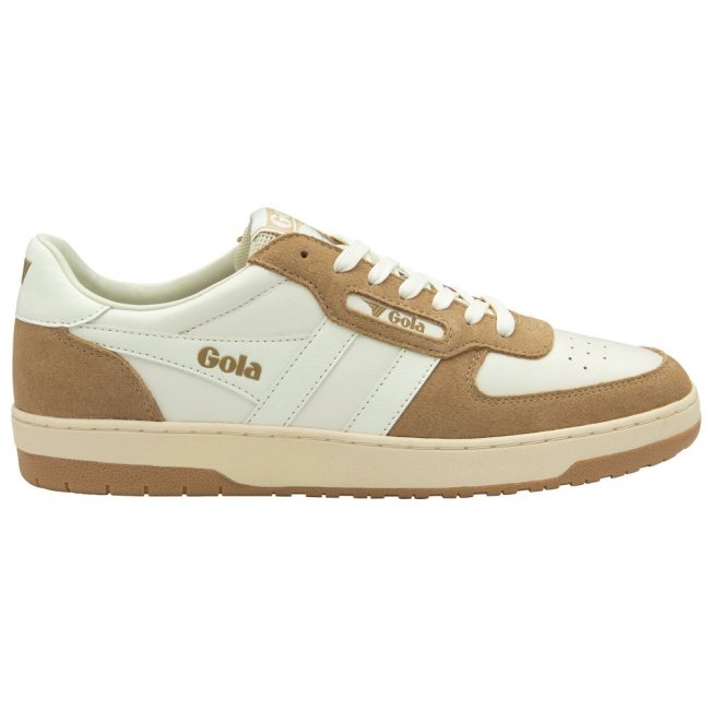 Gola Classics Men's Hawk '89 Sneakers - Off White/Light Caramel