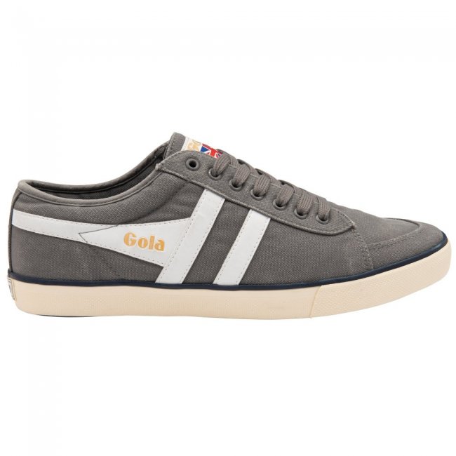 Vegan Gola Classics Men's Comet Plimsoll Sneakers - Ash/White/Navy