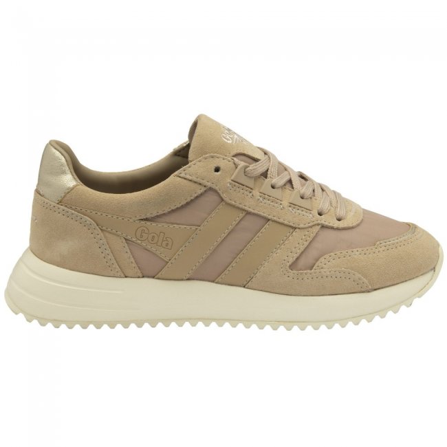 Gola Classics Women's Chicago Glimmer Sneakers - Oat/Oat/Gold