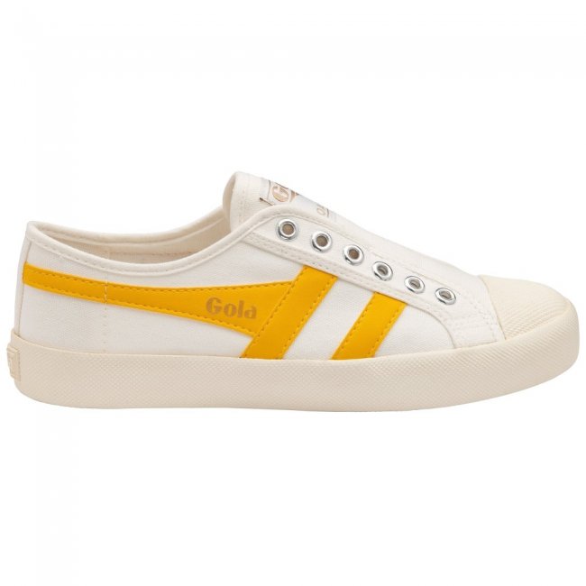 Vegan Gola Classics Women's Coaster Slip - Off White/Sun
