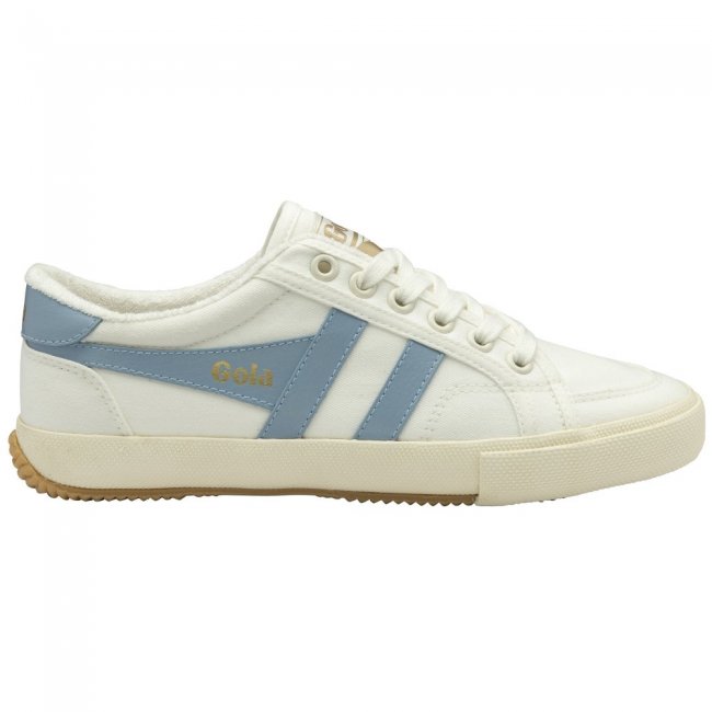 Vegan Gola Classics Women's Stratus Plimsoll Sneakers - Off White/Air