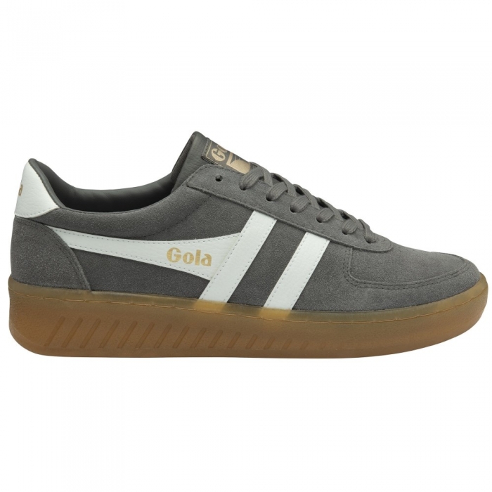 Gola Classics Men's Grandslam Suede Sneakers - Ash/Off White/Gum