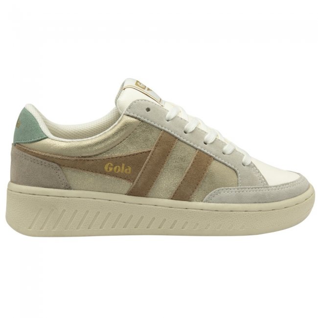Gola Classics Women's Superslam Blaze Sneakers - Gold/Light Caramel/Green Mist
