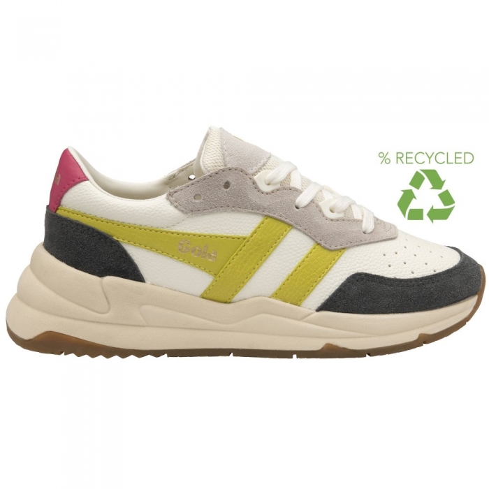 Gola Classics Women's Saturn Quadrant Sneakers - Off White/Storm/Sulphur
