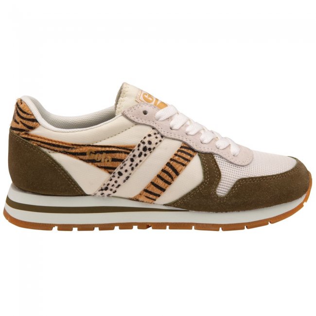 Gola Classics Women's Daytona Safari Sneakers - Off White/Khaki