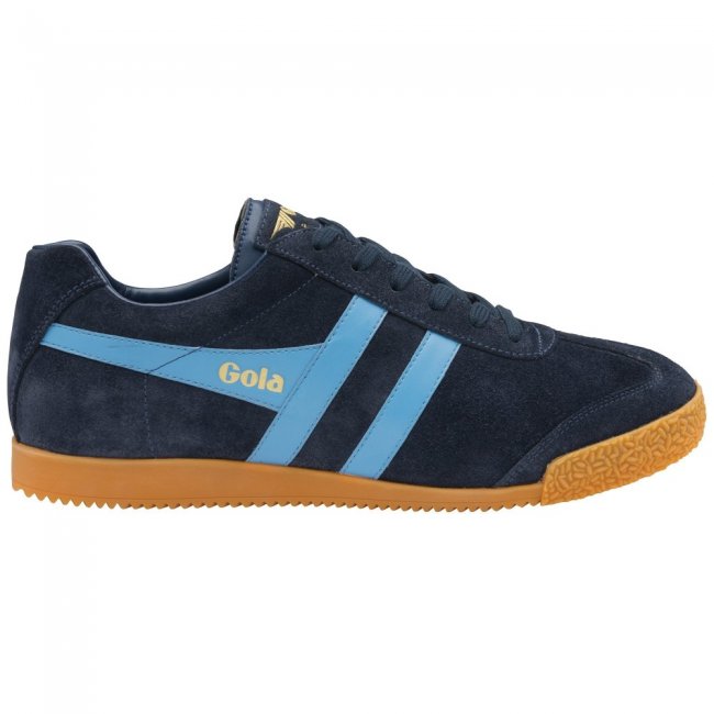 Gola Classics Men's Harrier Suede Sneakers - Navy/Cornflower