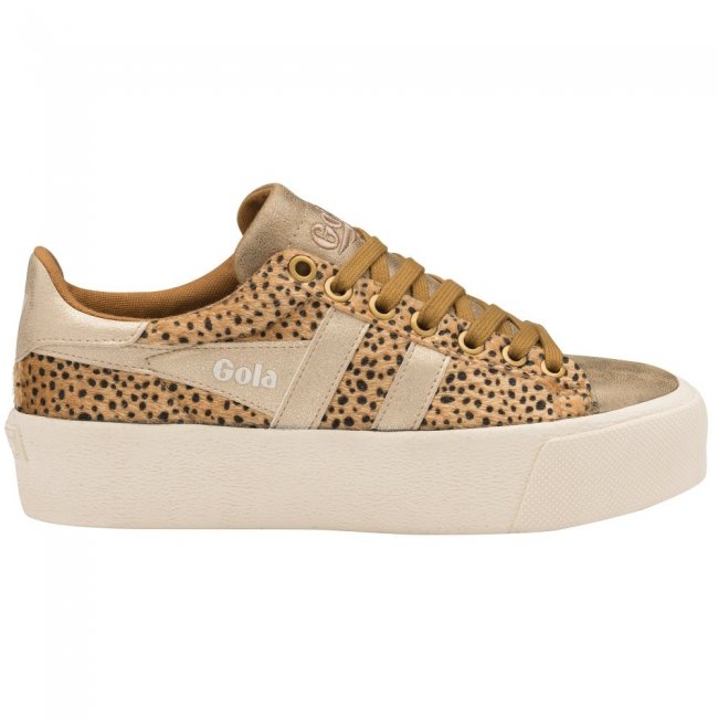 Gola Classics Women's Orchid Platform Savanna - Tan/Gold