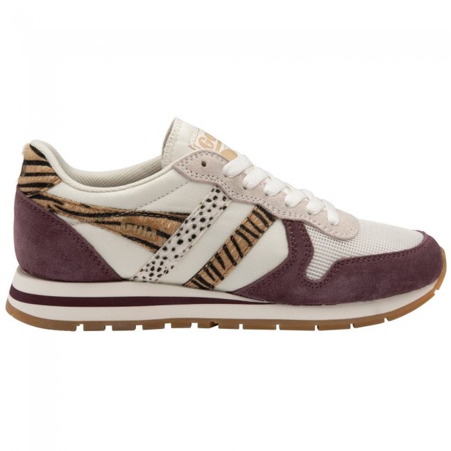 Gola Classics Women's Daytona Safari Sneakers - Off White/Windsor Wine