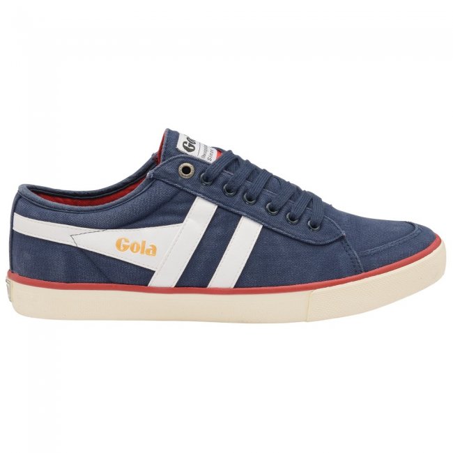 Vegan Gola Classics Men's Comet Plimsoll Sneakers - Navy/White