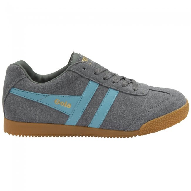 Gola Classics Women's Harrier Suede Sneakers - Ash/Ocean