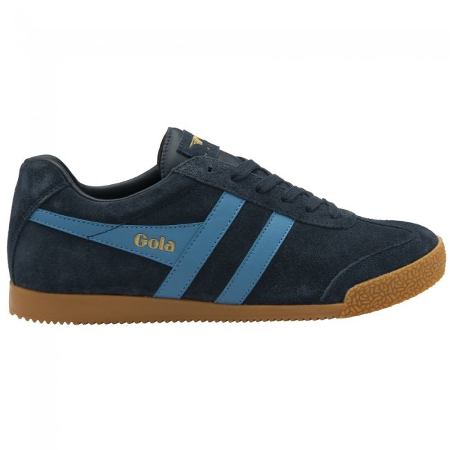 Gola Classics Men's Harrier Suede Sneakers - Navy/Santorini