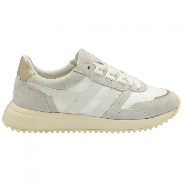 Gola Classics Women's Chicago Glimmer Sneakers - Off White/Off White/Gold