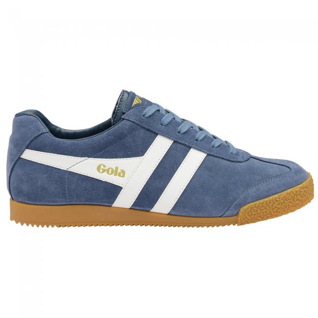 Gola Classics Men's Harrier Suede Sneakers - Baltic/White