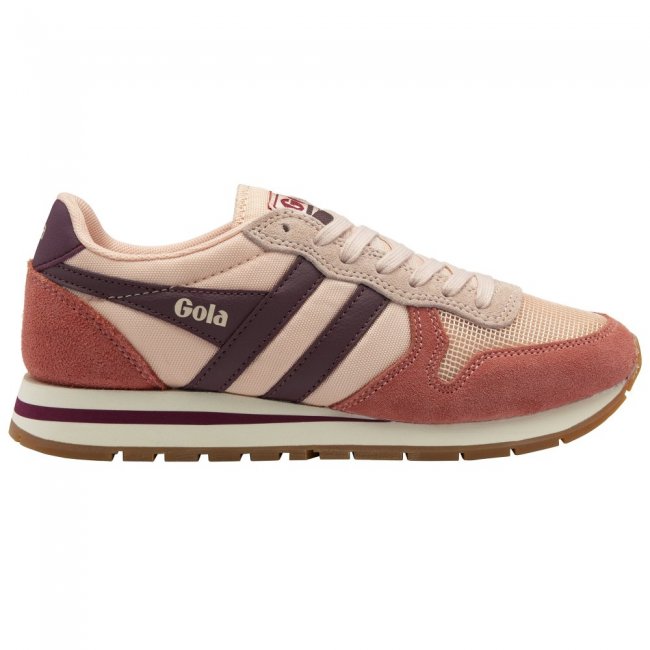 Gola Classics Women's Daytona Sneakers - Pearl Pink/Clay/Windsor Wine