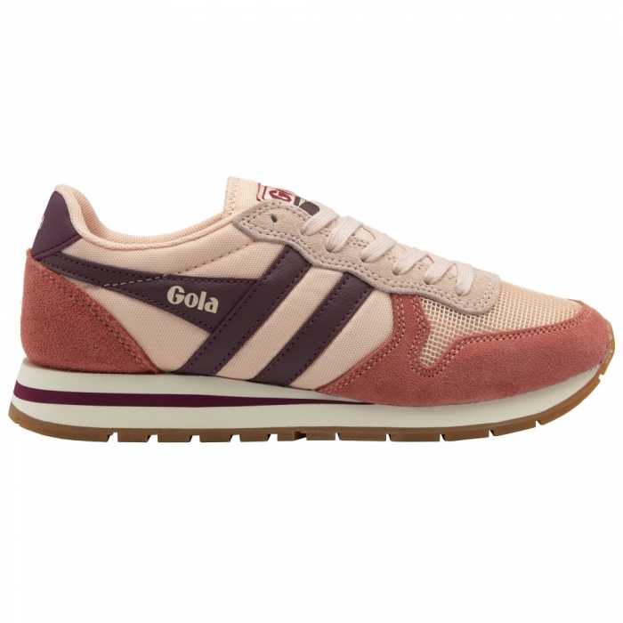 Gola Classics Women's Daytona Sneakers - Pearl Pink/Clay/Windsor Wine