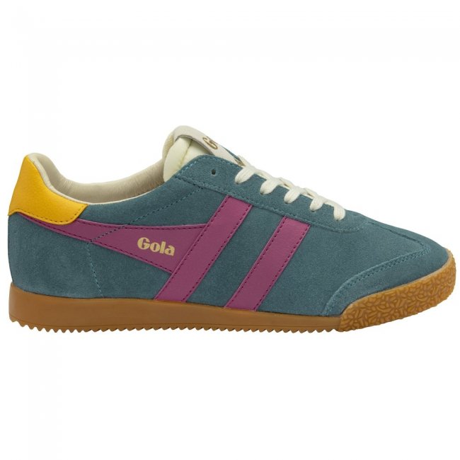 Gola Classics Women's Elan Sneakers - Peacock/Fuchsia/Sun