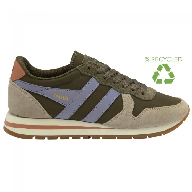 Gola Classics Women's Daytona Chute Sneakers - Khaki/Bone/Lavender