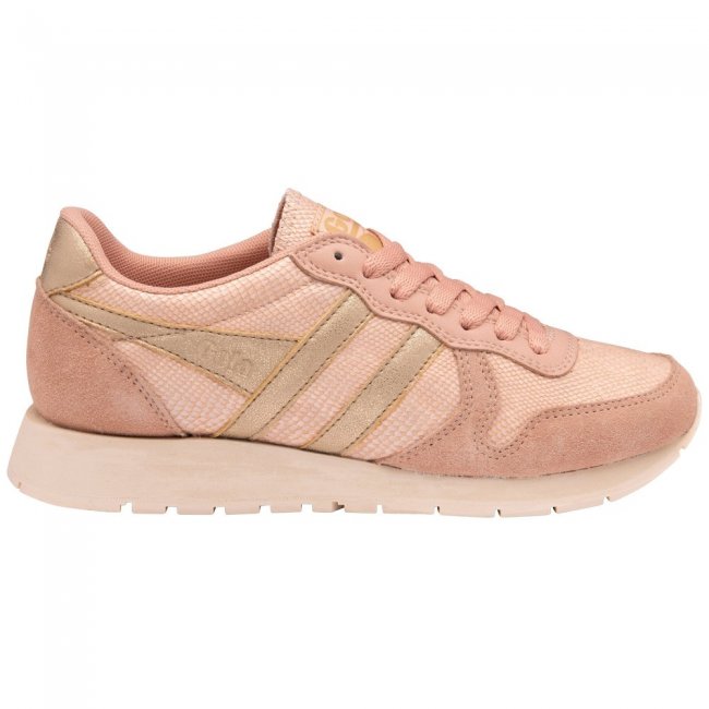Gola Classics Women's Daytona Lizard Sneakers - Blush Pink/Gold