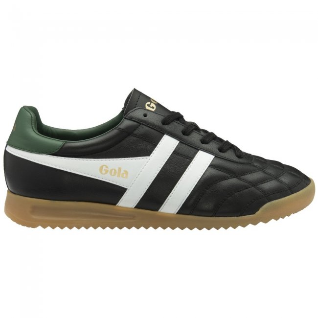 Gola Classics Men's Stadium Sneakers - Black/White/Evergreen