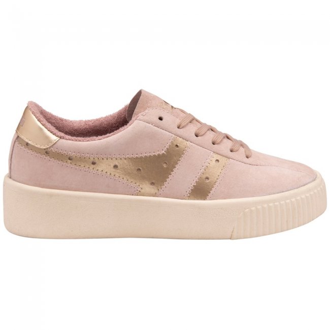 Gola Classics Women's Super Court Metallic Sneakers - Blossom/Gold