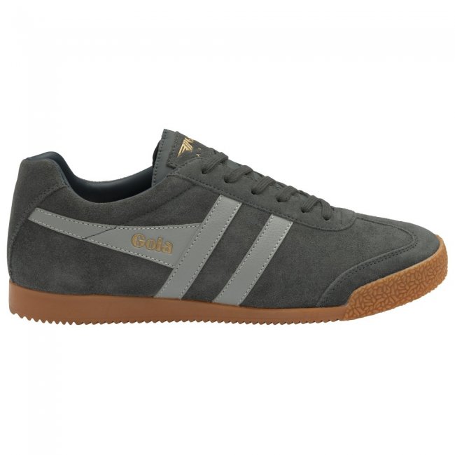 Gola Classics Men's Harrier Suede Sneakers - Storm/Light Grey/Navy