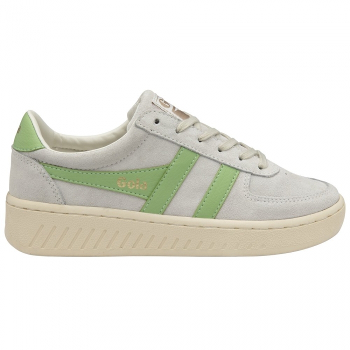 Gola Classics Women's Grandslam Suede Sneakers - Off White/Patina Green