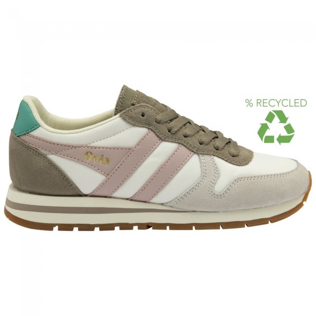 Gola Classics Women's Daytona Chute Sneakers - Off White/Rhino/Chalk Pink