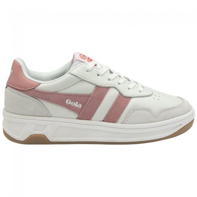 Gola Classics Women's Topspin Sneakers - White/Dusty Rose/Coral Pink