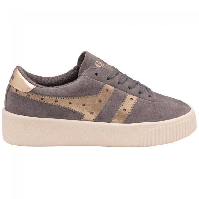 Gola Classics Women's Super Court Metallic Sneakers - Ash/Gold