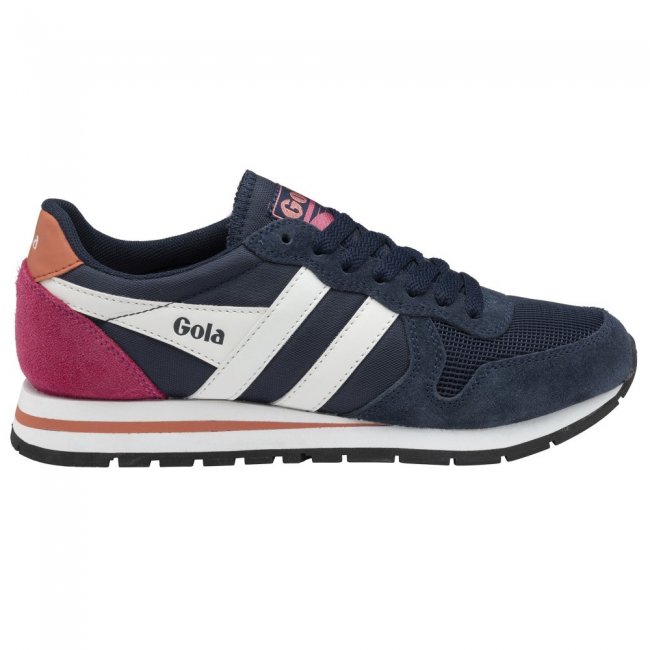 Gola Classics Women's Daytona Sneakers - Navy/White/Hot Coral