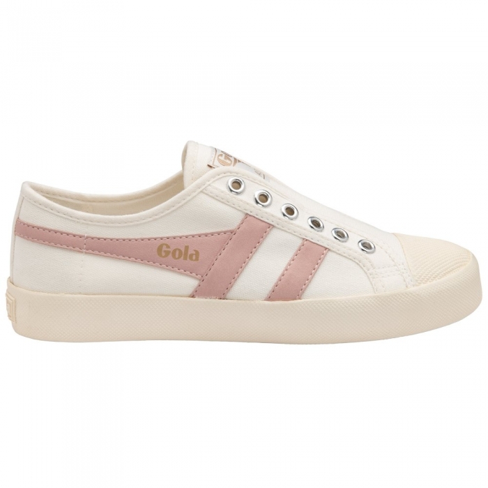 Vegan Gola Classics Women's Coaster Slip - Off White/Chalk Pink