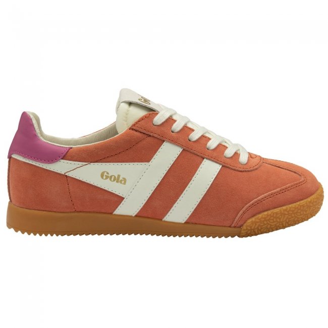 Gola Classics Women's Elan Sneakers - Hot Coral/Off White/Fuchsia