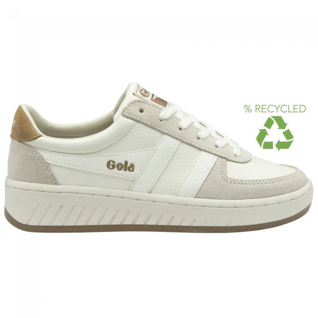 Gola Classics Women's Grandslam '88 Sneakers - White/White/Light Caramel