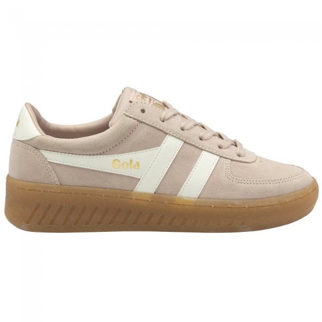 Gola Classics Women's Grandslam Suede Sneakers - Rose/Off White/Gum