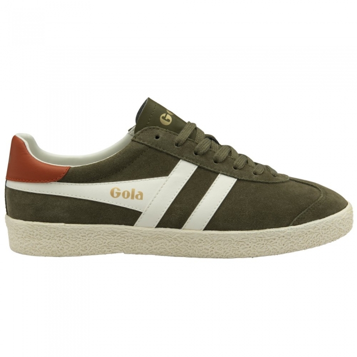 Gola Classics Men's Medallist Sneakers - Khaki/Off White/Moody Orange