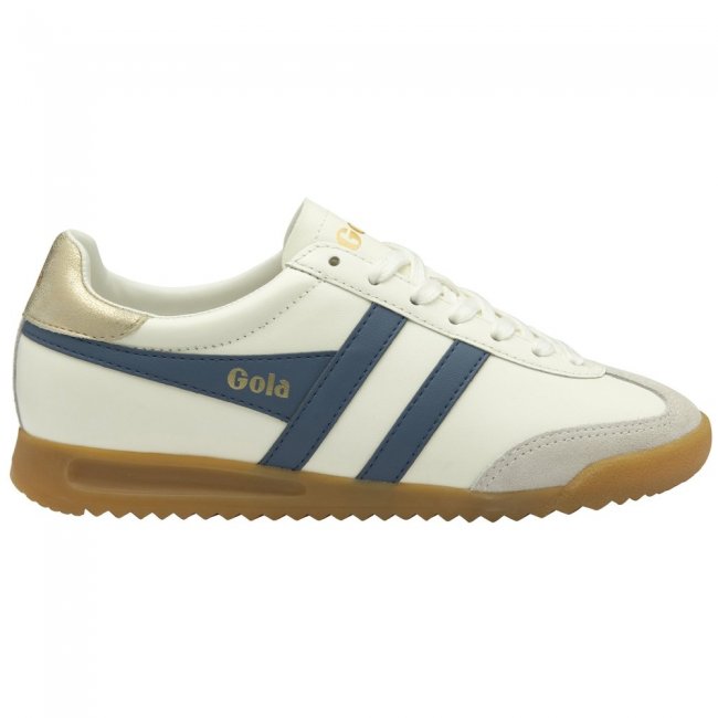 Gola Classics Women's Torpedo Leather Sneakers - Off White/Moonlight/Gold