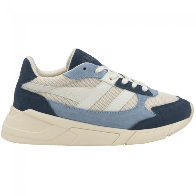 Gola Classics Women's Tempest Sneakers - Off White/Baltic/Dusty Blue