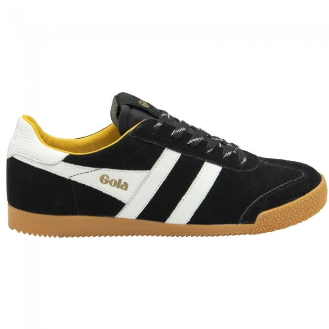 Gola Classics Men's Elan 120 Suede Sneakers - Black/White