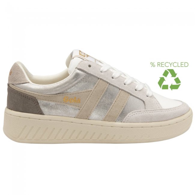 Gola Classics Women's Superslam Blaze Sneakers - Silver/Wheat/Feather Grey