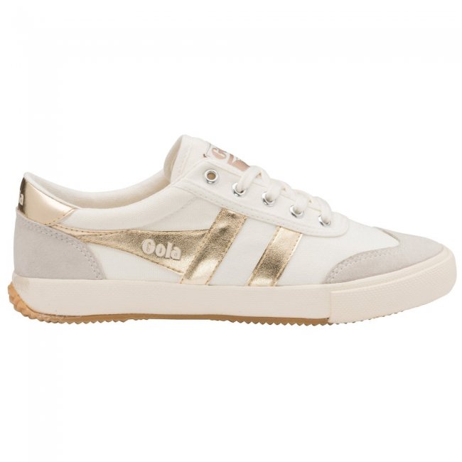 Gola Classics Women's Badminton Sneakers - Off White/Gold