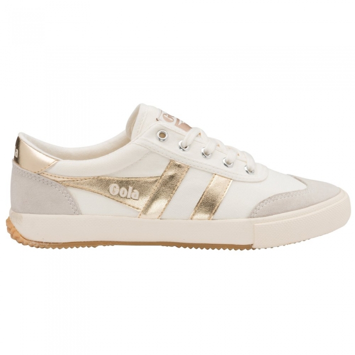 Gola Classics Women's Badminton Sneakers - Off White/Gold