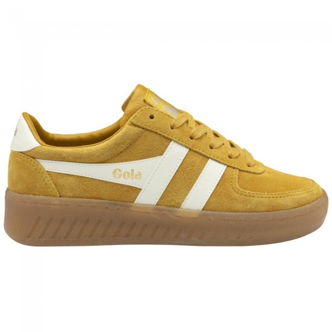 Gola Classics Women's Grandslam Suede Sneakers - Sun/Off White/Gum