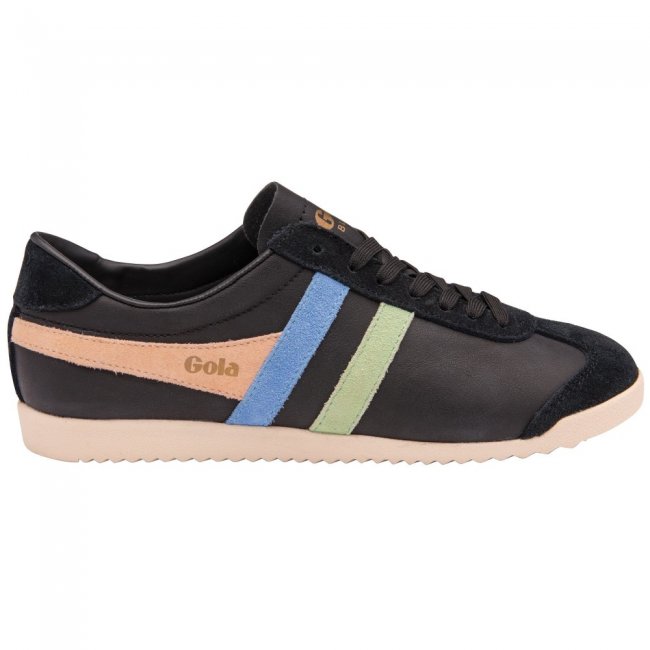 Gola Classics Women's Bullet Trident Sneakers - Black/Patina Green/Vista Blue